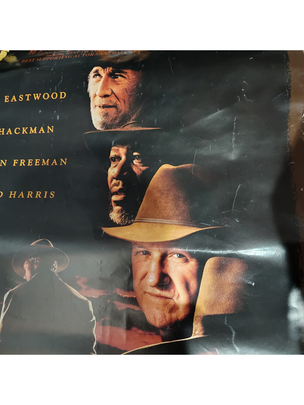 1992 Unforgiven Original Movie Poster Clint Eastwood Morgan Freeman Gene Hackman